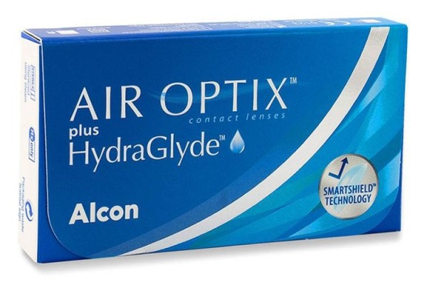 Air Optix plus HydraGlyde lunare (3 lentile)