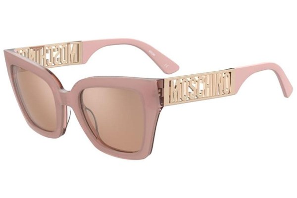 Ochelari de soare Moschino MOS161/S 35J/2S Dreptunghiulari Roz