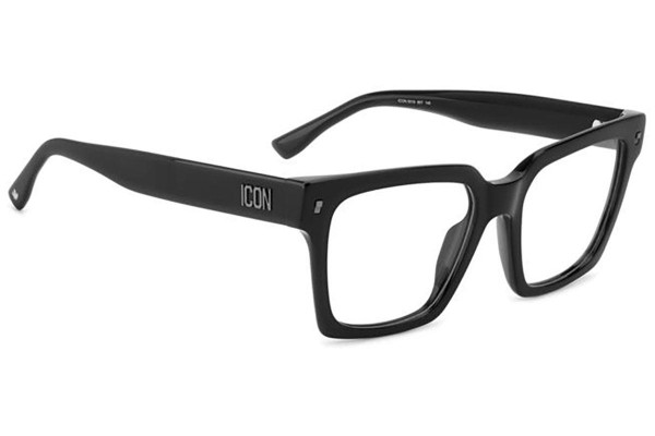 Ochelari Dsquared2 ICON0019 807 Dreptunghiulari Negri