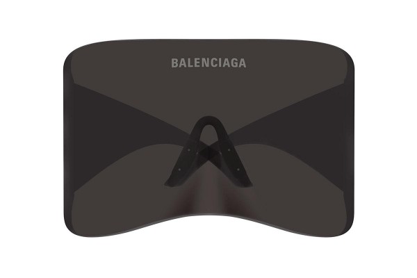 Ochelari de soare Balenciaga BB0288S 001 Lentilă unică | Shield Gri