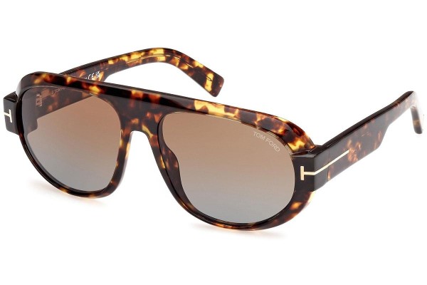 Ochelari de soare Tom Ford FT1102 52F Pilot Havana