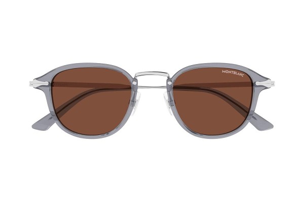 Ochelari de soare Mont Blanc MB0336S 004 Rotunzi Gri