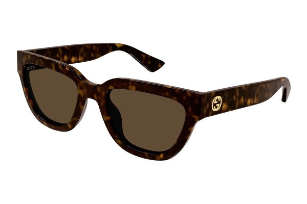 Ochelari de soare Gucci GG1578S 002 Cat Eye Havana