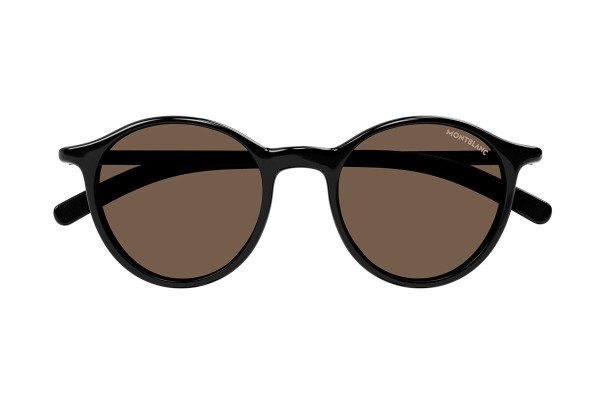 Ochelari de soare Mont Blanc MB0324S 001 Rotunzi Negri