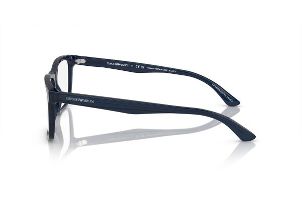 Ochelari Emporio Armani EA3227 6047 Dreptunghiulari Albaștri