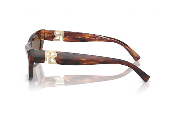 Ochelari de soare Ralph Lauren The Kiera RL8218U 500773 Cat Eye Havana