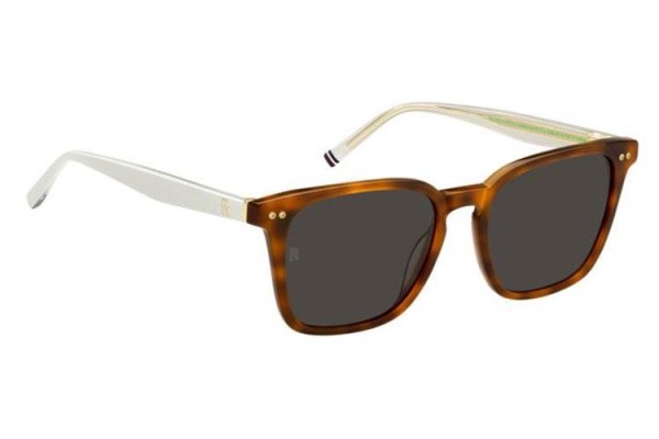 Ochelari de soare Tommy Hilfiger TH2158/S 0UC/IR Dreptunghiulari Havana