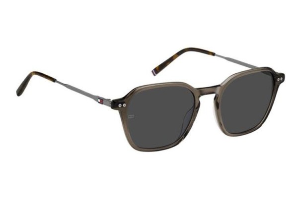 Ochelari de soare Tommy Hilfiger TH2132/S 09Q/IR Dreptunghiulari Maro