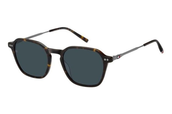 Ochelari de soare Tommy Hilfiger TH2132/S 086/KU Dreptunghiulari Havana