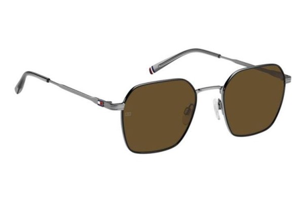 Ochelari de soare Tommy Hilfiger TH2133/S TI7/70 Dreptunghiulari Argintii