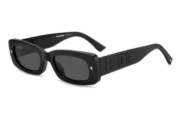 Ochelari de soare Dsquared2 ICON0020/S 807/IR Dreptunghiulari Negri