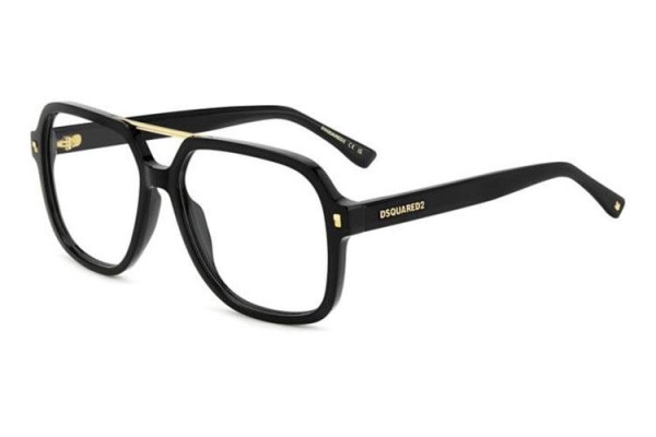 Ochelari Dsquared2 D20145 807 Dreptunghiulari Negri