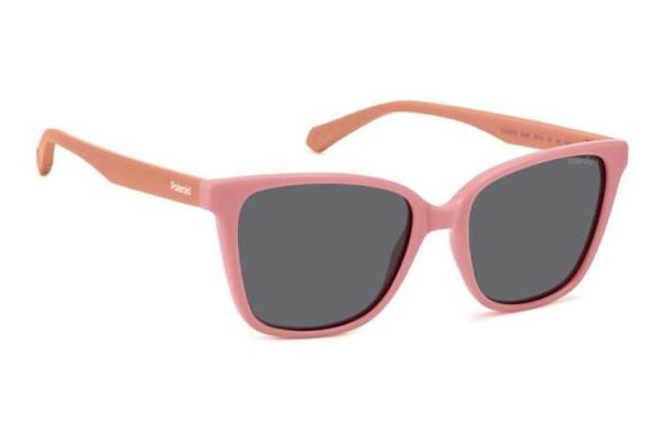 Ochelari de soare Polaroid Junior PLD8062/S 35J/M9 Polarized Cat Eye Roz