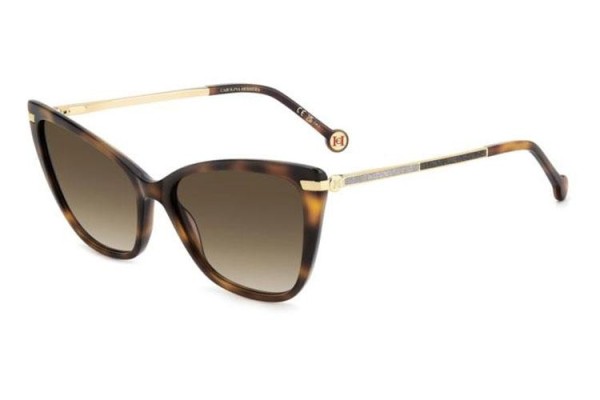 Ochelari de soare Carolina Herrera HER0262/S 086/HA Cat Eye Havana