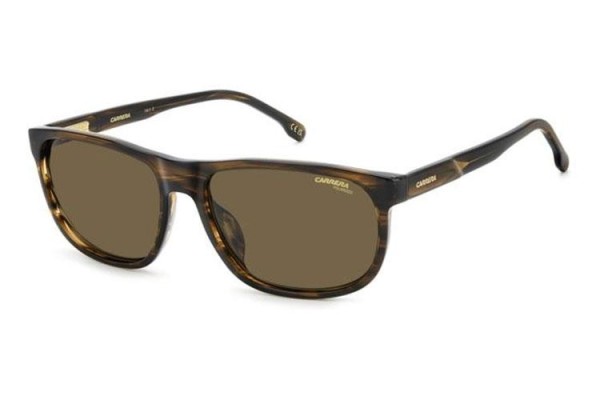 Ochelari de soare Carrera CFLEX08/G/S EX4/SP Polarized Dreptunghiulari Maro