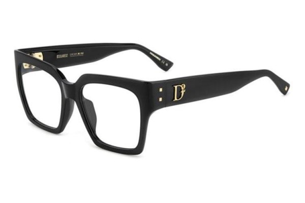 Ochelari Dsquared2 D20151/G 807 Dreptunghiulari Negri