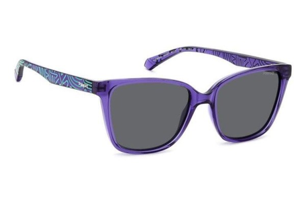 Ochelari de soare Polaroid Junior PLD8062/S B3V/M9 Polarized Cat Eye Violeți