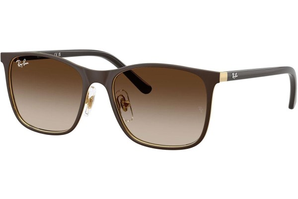 Ochelari de soare Ray-Ban Junior RJ9551S 297/13 Pătrați Maro