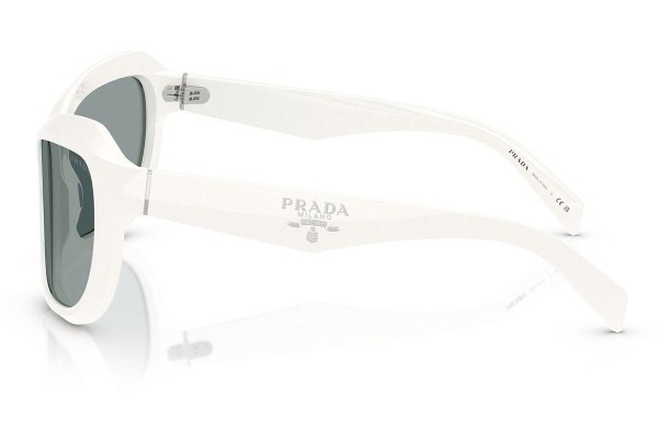 Ochelari de soare Prada PRA27SF 17K3C2 Cat Eye Albi