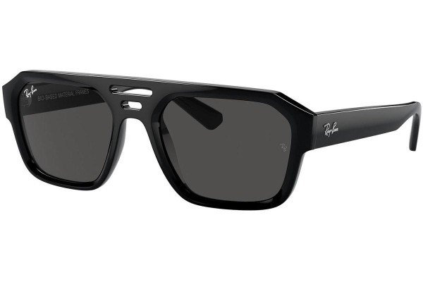 Ochelari de soare Ray-Ban Corrigan RB4397 667787 Flat Top Negri