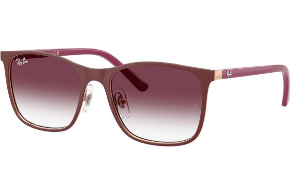 Ochelari de soare Ray-Ban Junior RJ9551S 296/8H Pătrați Roșii