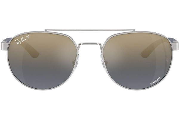 Ochelari de soare Ray-Ban RB3736CH 003/J0 Polarized Dreptunghiulari Argintii