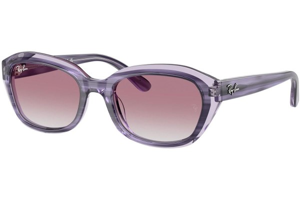 Ochelari de soare Ray-Ban Junior RJ9081S 71748G Dreptunghiulari Violeți