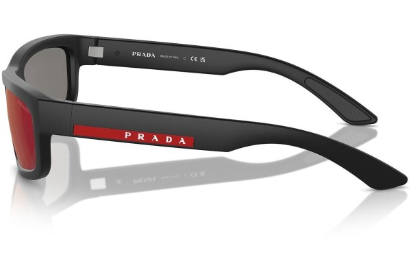 Ochelari de soare Prada Linea Rossa PS05ZS DG008F Dreptunghiulari Negri