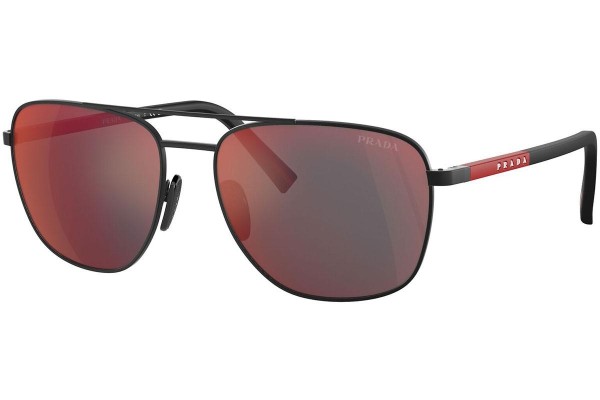 Ochelari de soare Prada Linea Rossa PS54ZS DG008F Ovali Negri