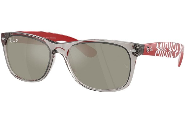 Ochelari de soare Ray-Ban New Wayfarer RB2132 679759 Polarized Pătrați Gri