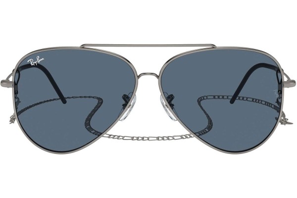 Ochelari de soare Ray-Ban Aviator Reverse RBR0101S 004/3A Pilot Argintii