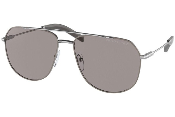 Ochelari de soare Prada PR59WS 08S06M Polarized Pilot Argintii