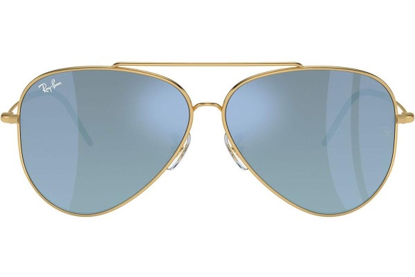 Ochelari de soare Ray-Ban Aviator Reverse RBR0101S 001/GA Pilot Aurii