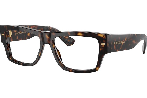 Ochelari Dolce & Gabbana DG3379 502 Dreptunghiulari Havana