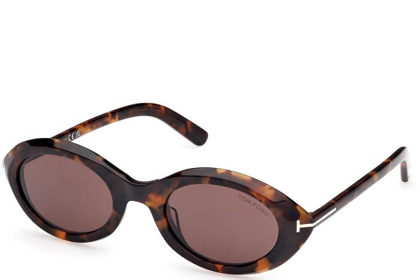 Ochelari de soare Tom Ford Carmen FT1186 52E Ovali Havana