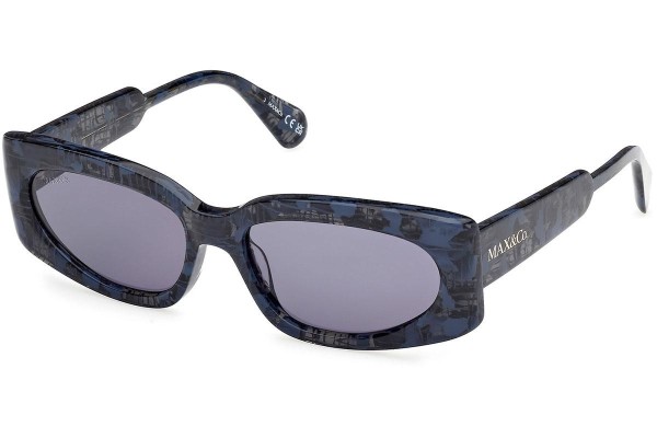 Ochelari de soare Max&Co. MO0114 92V Dreptunghiulari Albaștri