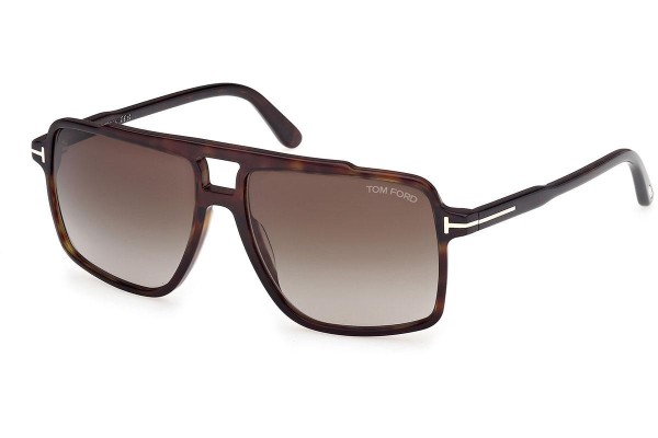 Ochelari de soare Tom Ford Kemp FT1177 52B Pătrați Havana