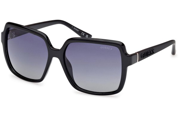 Ochelari de soare Guess GU00157 01D Polarized Pătrați Negri