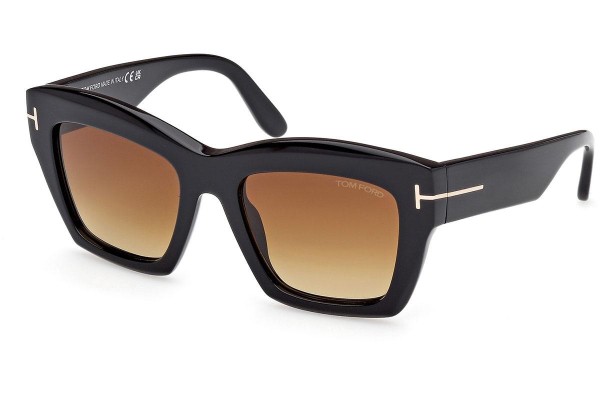 Ochelari de soare Tom Ford Luna FT1191 01F Cat Eye Negri