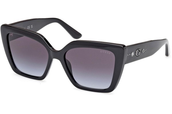 Ochelari de soare Guess GU00162 01B Cat Eye Negri