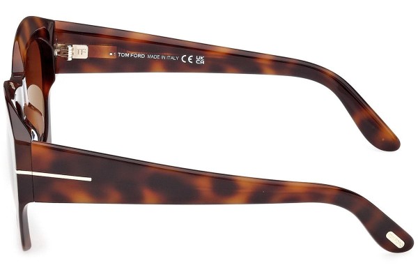 Ochelari de soare Tom Ford Guilliana FT1083 53F Pătrați Havana