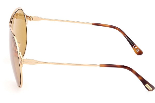 Ochelari de soare Tom Ford Gaia FT1174 30E Pilot Aurii