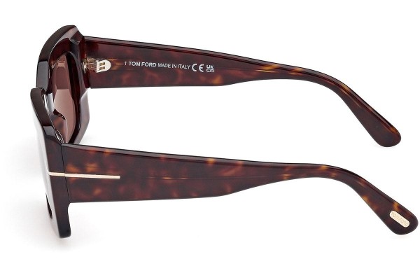 Ochelari de soare Tom Ford Brigitta FT1188 52E Dreptunghiulari Havana