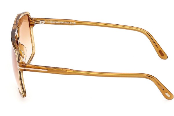 Ochelari de soare Tom Ford Kemp FT1177 39F Pătrați Galbeni