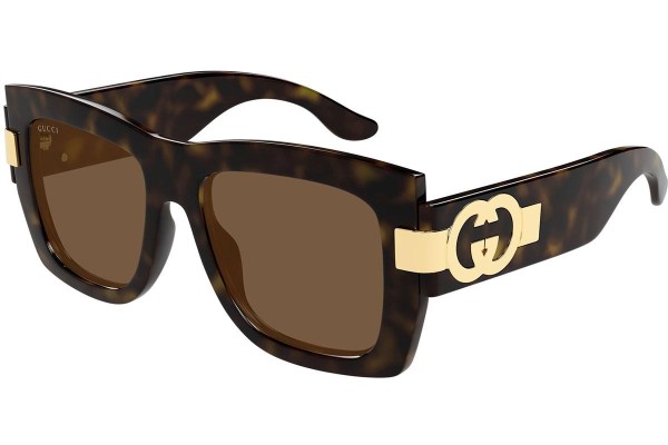 Ochelari de soare Gucci GG1688S 002 Pătrați Havana