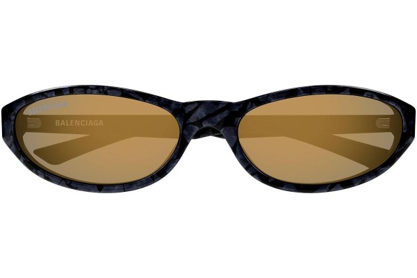 Ochelari de soare Balenciaga BB0007S 010 Ovali Negri