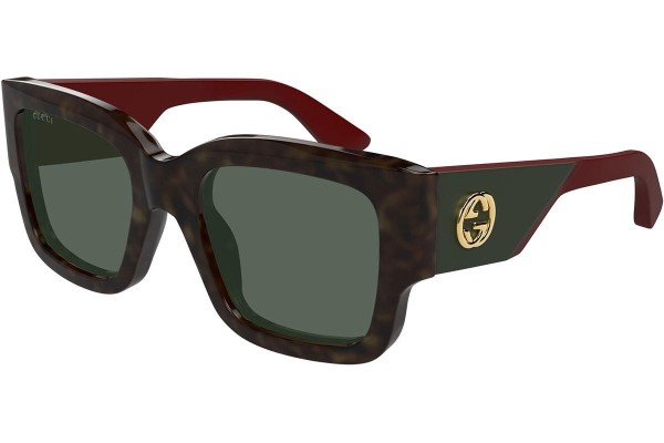 Ochelari de soare Gucci GG1663S 002 Pătrați Havana