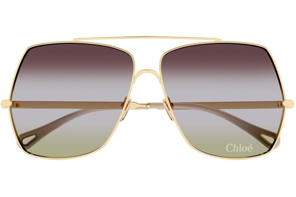 Ochelari de soare Chloe CH0278S 002 Pătrați Aurii