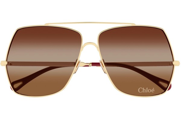 Ochelari de soare Chloe CH0278S 001 Pătrați Aurii