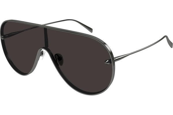 Ochelari de soare Alexander McQueen AM0481S 001 Lentilă unică | Shield Gri